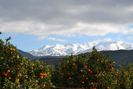 Crete island in the winter