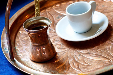 Greek coffee during the winter